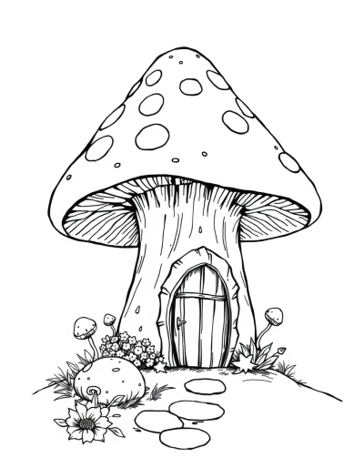 A Mystical Mushroom Cabin