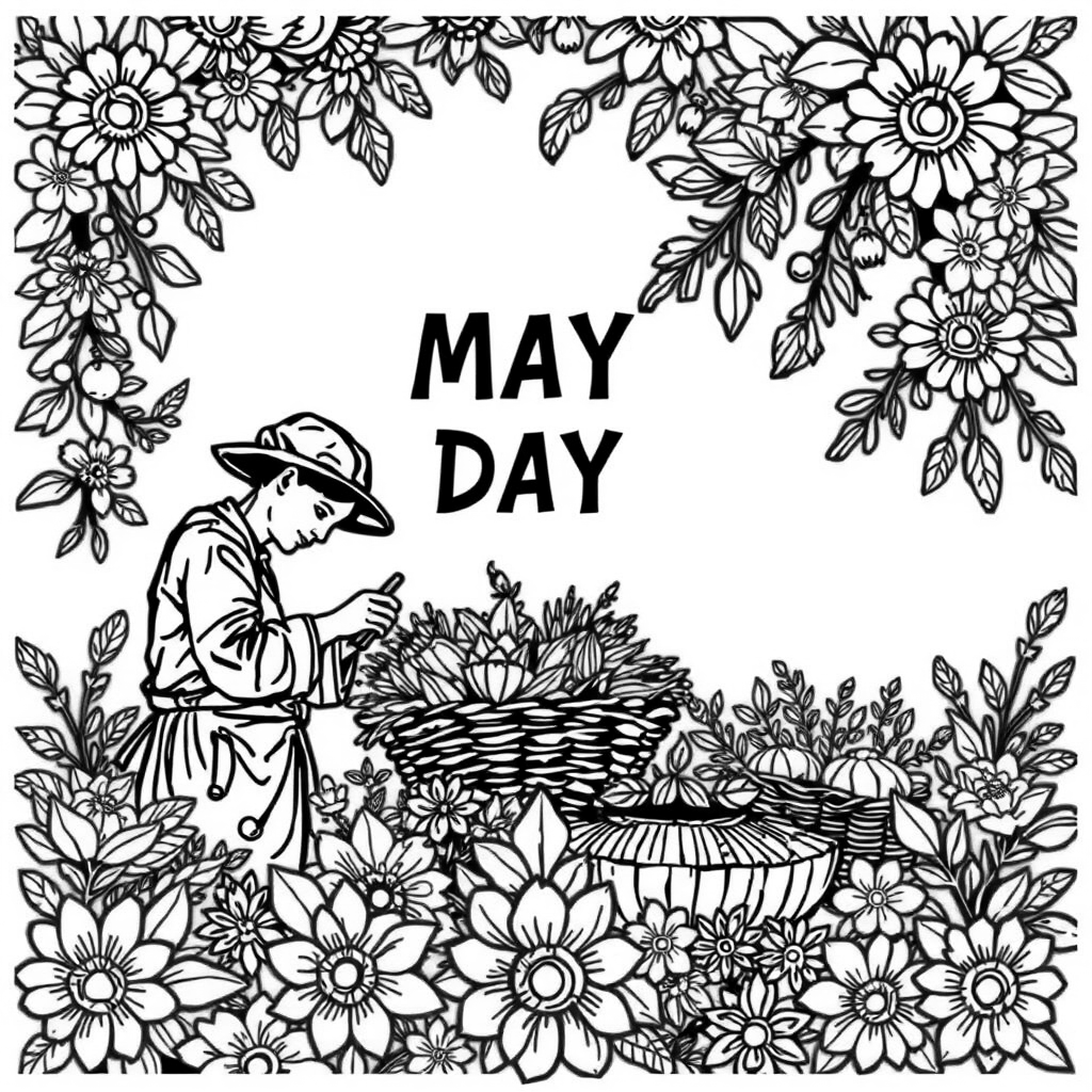 May Day Coloring Pages