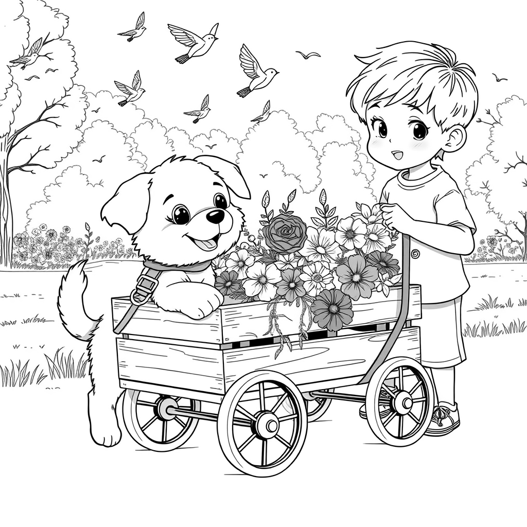 puppy-pulls-wagon