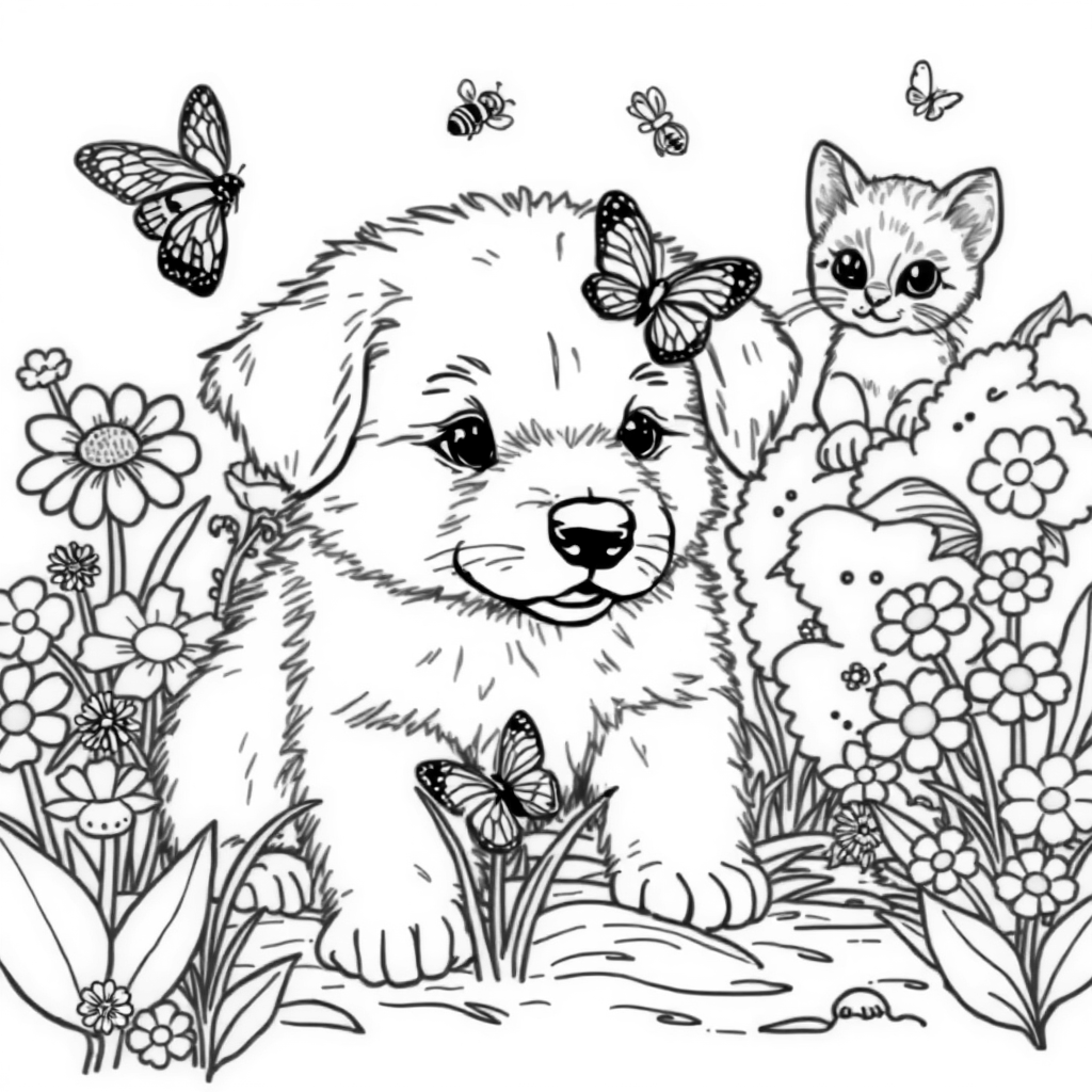 puppy-with-butterfly