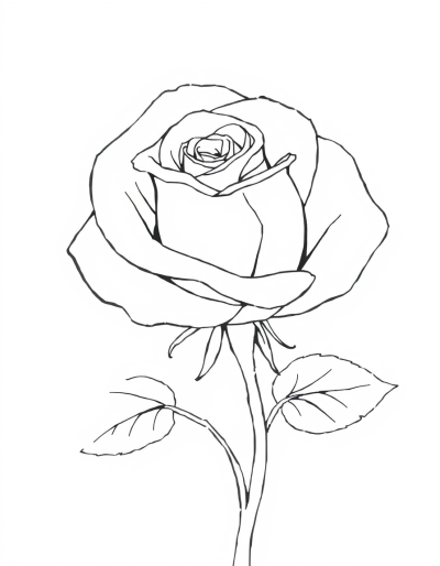 The Colorless Rose Petals Falling