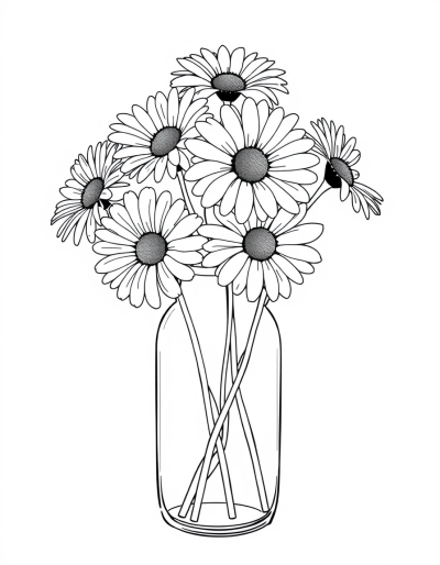 A Monochromatic Display Of Petals