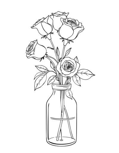 A Solitary Rose, Stark And Beautiful