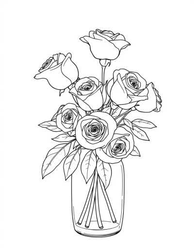 Unadorned Roses, Pure And Graceful