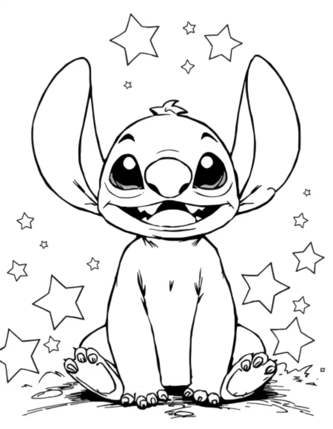 Stitch Coloring Sheets