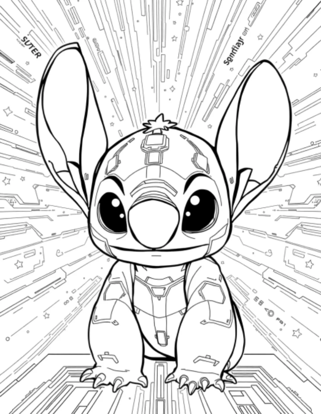 Stitch Coloring Pages Printable