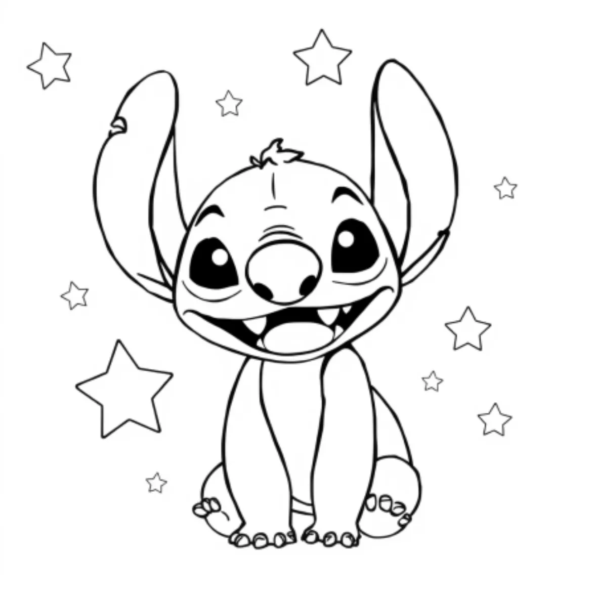 Stitch Coloring Pages for Adults