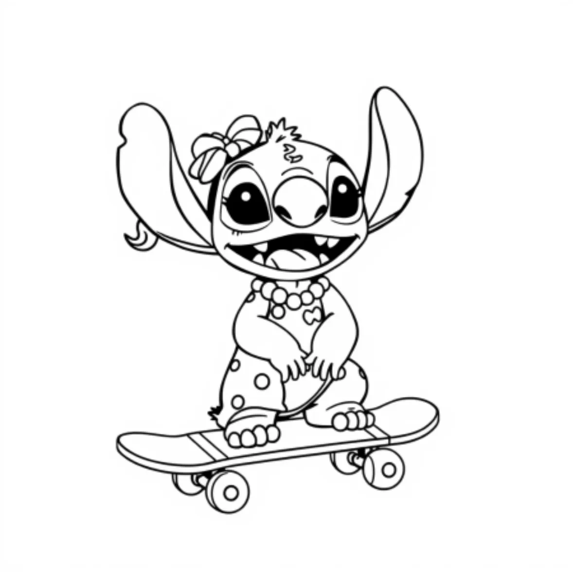 Stitch Halloween Coloring Pages