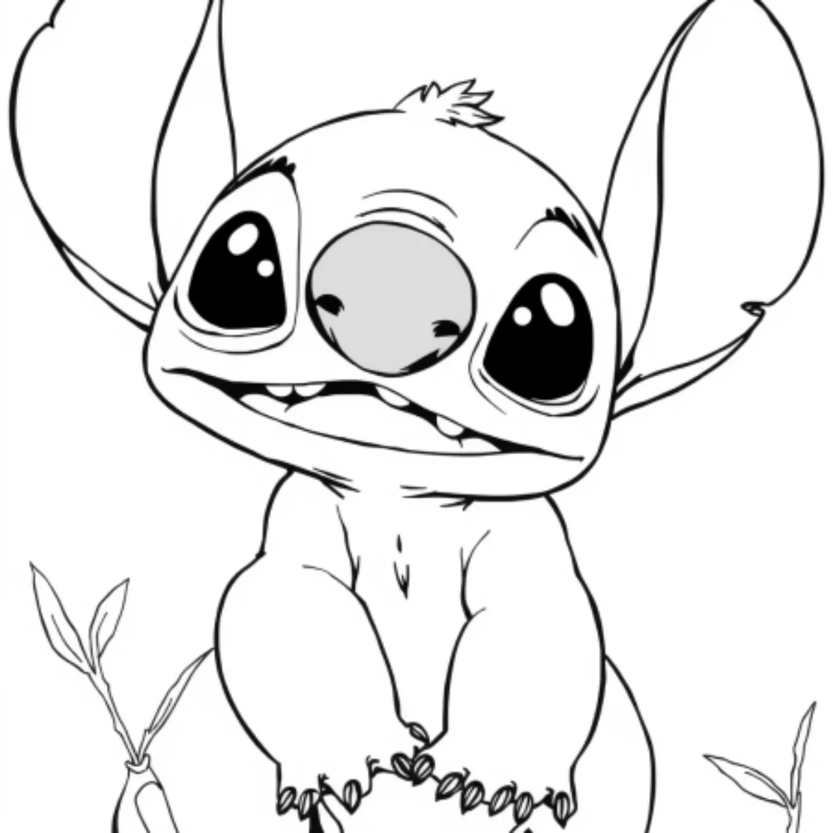 Stitch Coloring Pages Cute