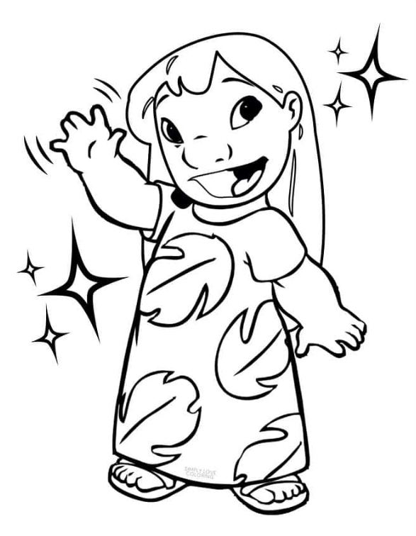 Lilo and Stitch coloring page