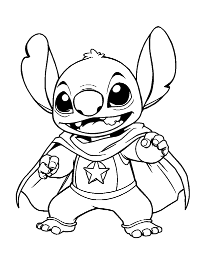 Stitch Using Super Strength Powers