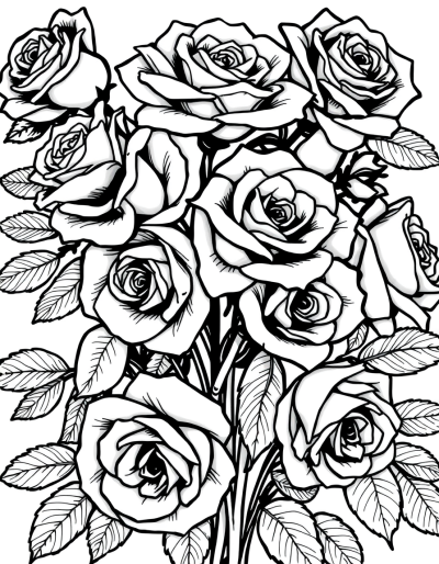 Monochrome Roses Of Endless Beauty