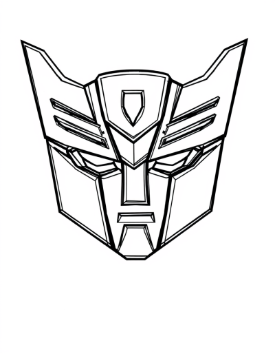 Purple Coloring For Transformers Logo