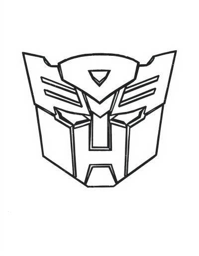 Transformers Logo In Blue Shades