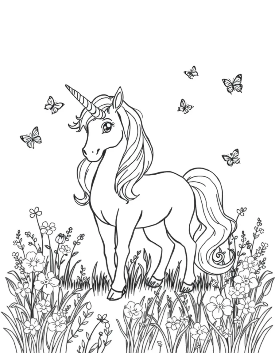 unicorn coloring pages