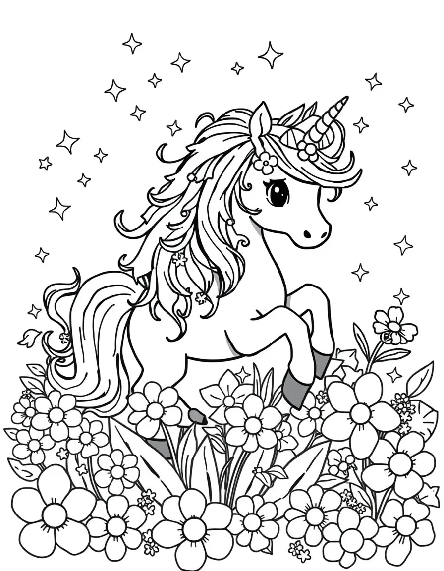 unicorn coloring pages
