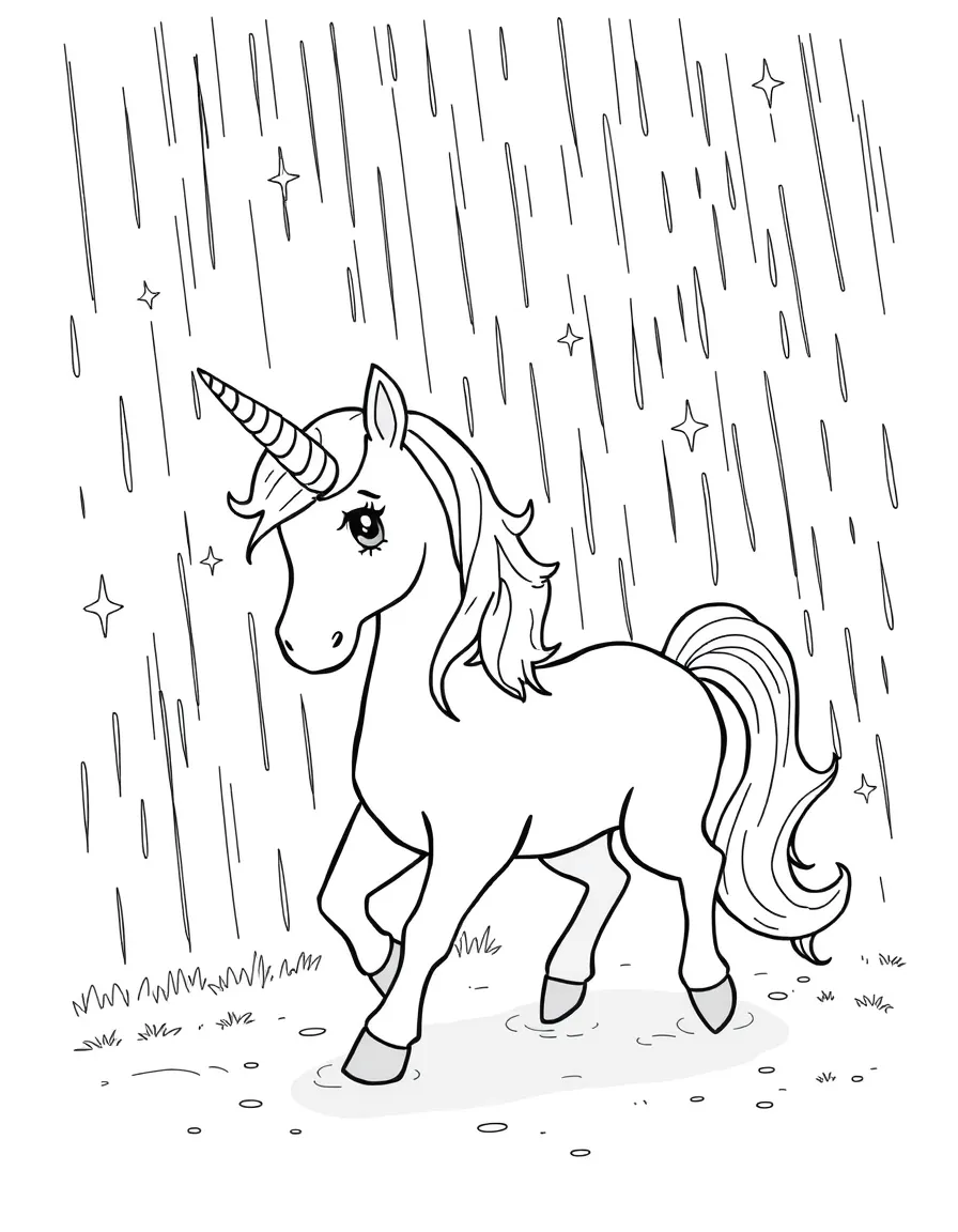 coloring sheet unicorn