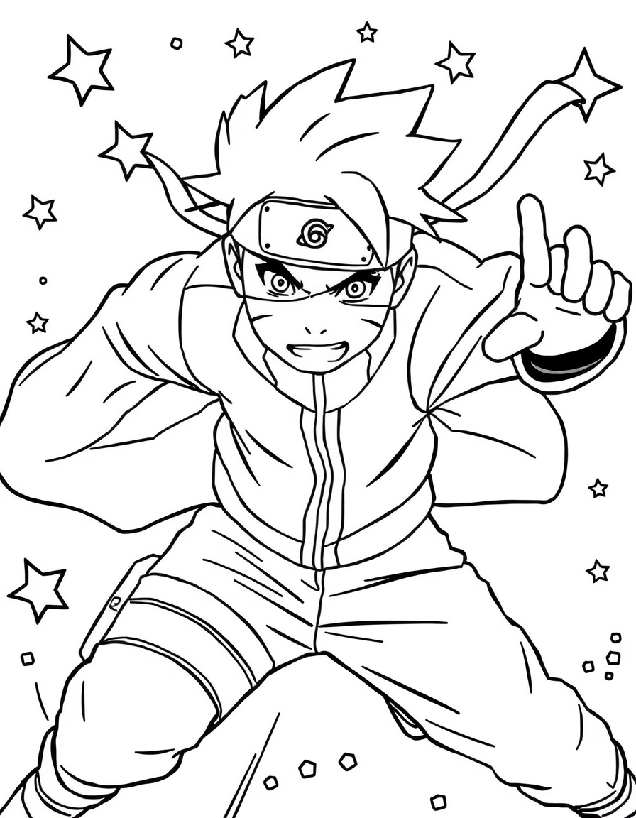 Naruto Coloring Pgaes