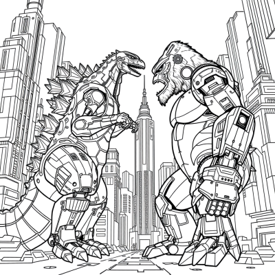Robot Godzilla Versus King Kong