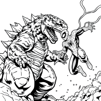 Godzilla Vs Spider-Man