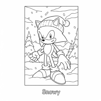 Sonic in snowy weather