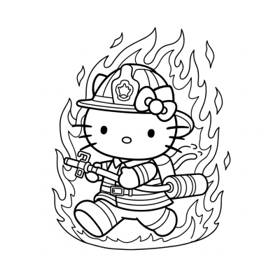 Firefighter Hello Kitty