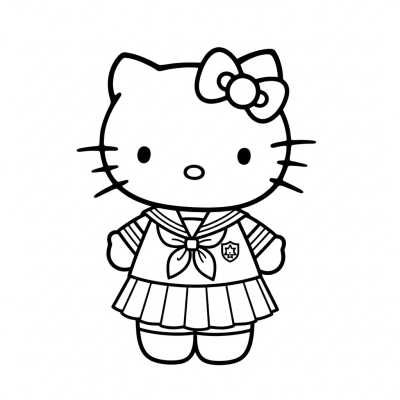Hello kitty dressed in JK