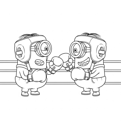 Minions boxing match