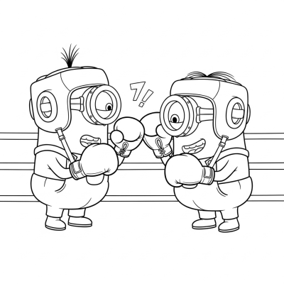 Minions boxing match