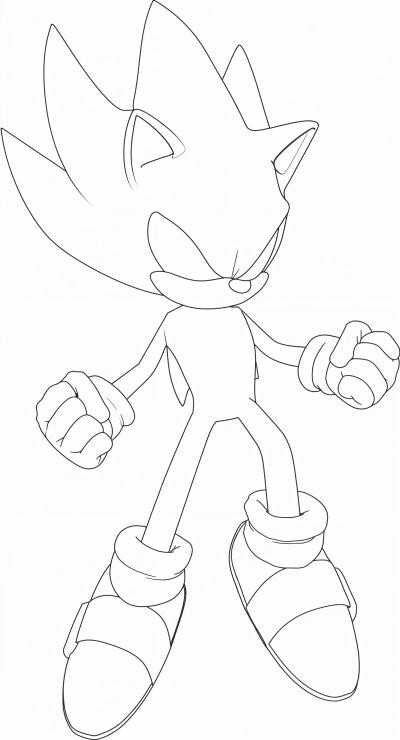 Dark Sonic classic pose