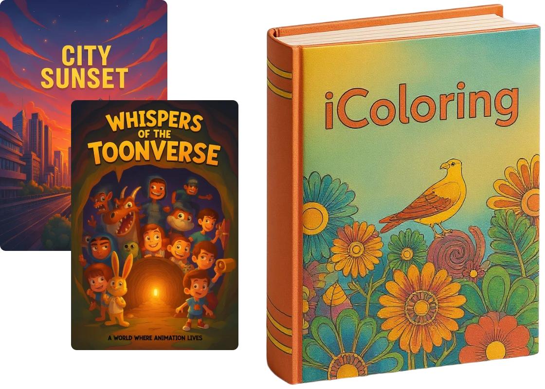 Apply AI book covers to any occasion as you want with different export file formats