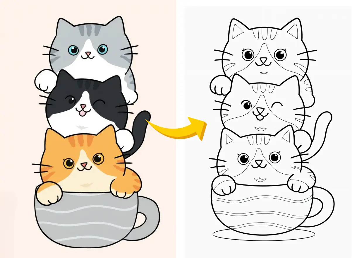 Convert image to coloring page