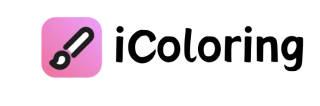 iColoring AI - 免费AI涂色页生成器标志